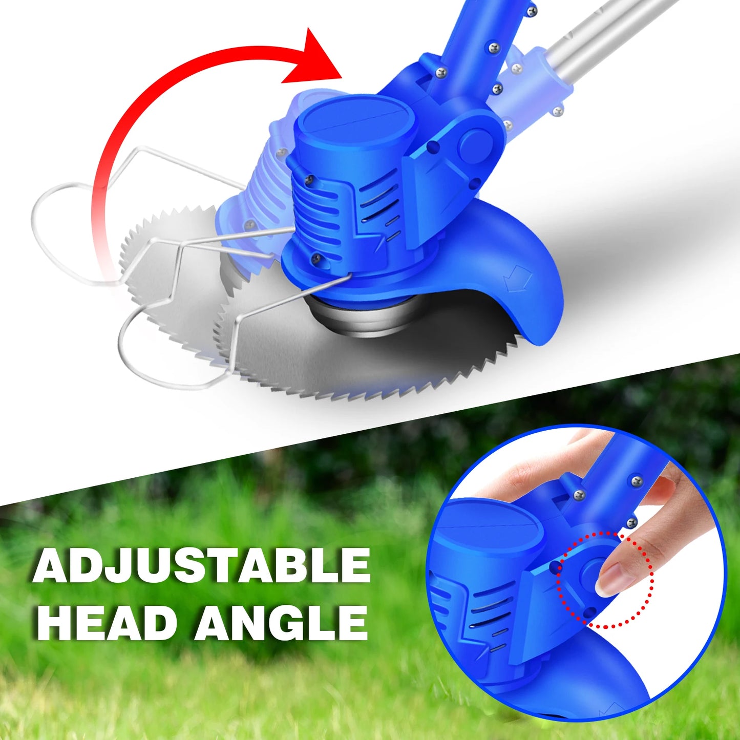 21V Grass Electric Cordless trimmer with Battery, Cutter Garden Tools