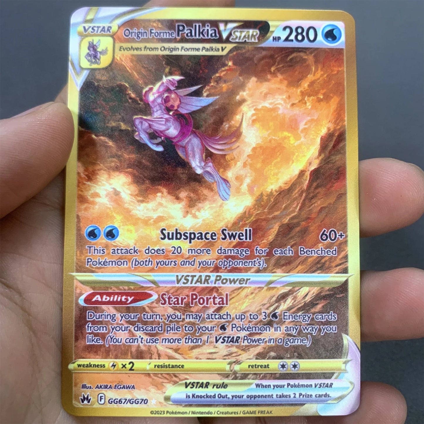 10000 Arceus Vmax DIY Golden Pokemon Metal Cards English in Iron Pokmo Letters Collection Card