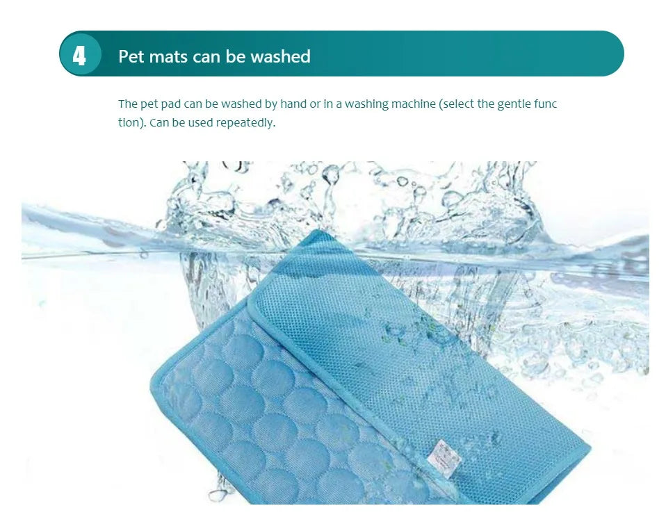 Dog Cooling Mat Summer Cold Bed Extra Large For Small Big Dogs & Cats