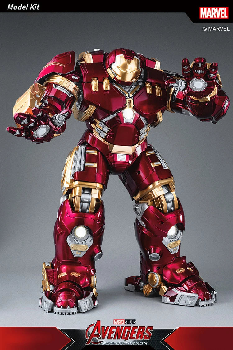 Marvel Anti-Hulk Armor Assemble Toy Movie Character Model 18 Inches Action Figures LED Emit Light Model Gift