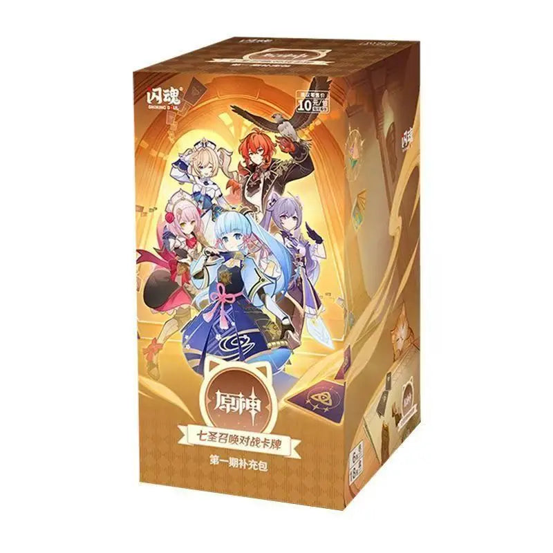 Genuine Genshin Impact Card Seven Saints Summon Battle Competitive Card Booster Pack Collect Peripheral Collectible Cards