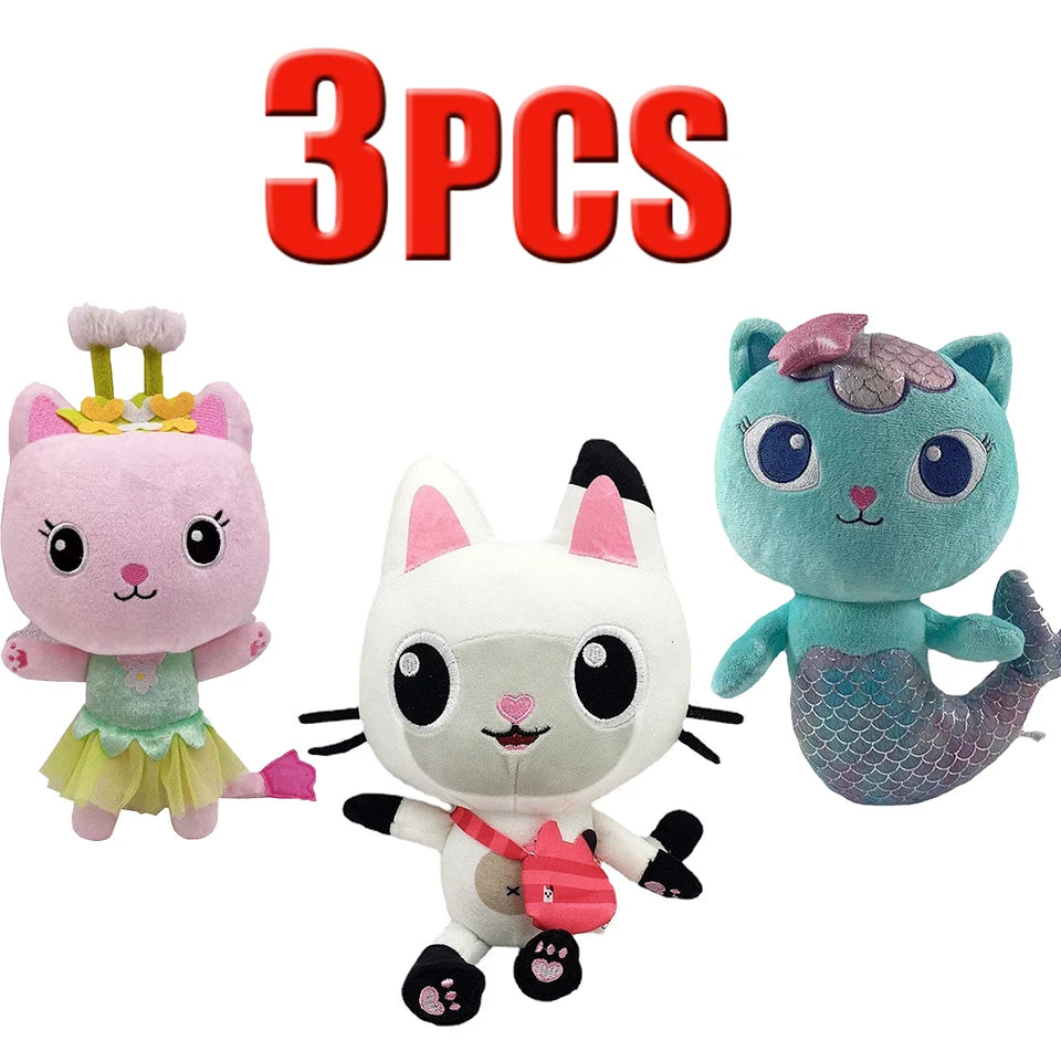 25cm 7-piece Gabby Doll House Plush Toy Perfect Kids Christmas Gift