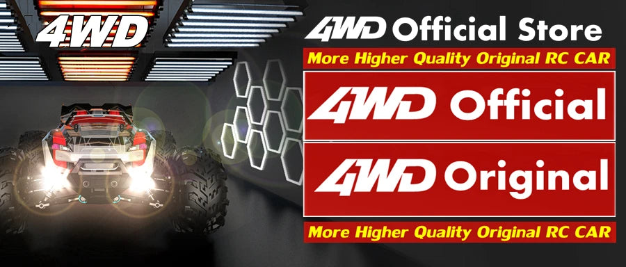 4WD 1:16 80KM/H Super Brushless 50KM/H Brushed RC Car 4x4 Off Road High Speed Drift Racing Truck Toy Kids Adults