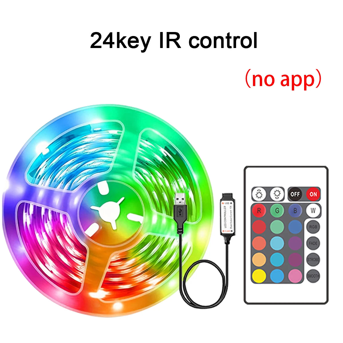 RGB Led Strip Lights 5m 10m 20m 30m Led Room Light with APP Control Flexible Ribbon Luces Led Tape