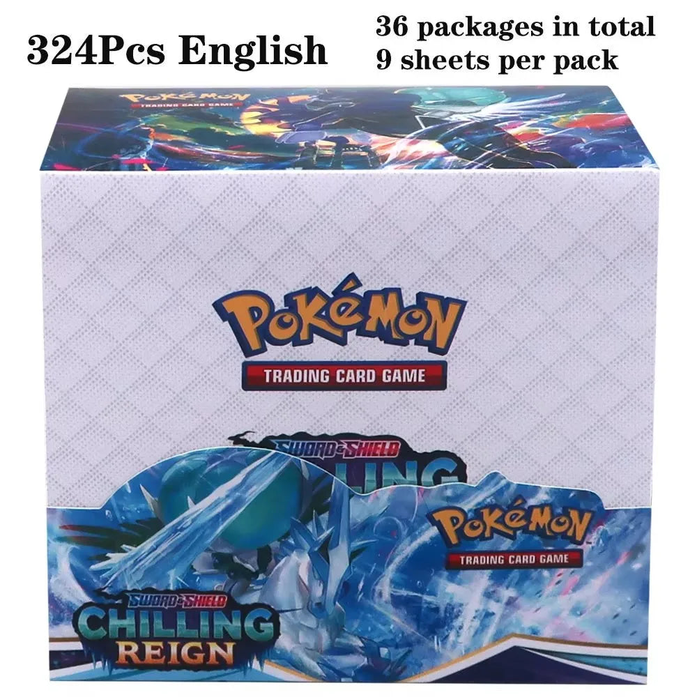 2025 324Pcs Pokemon Cards Sun & Moon Evolutions Unified SHINING Booster Box Collectible Tradiner Card Game toy