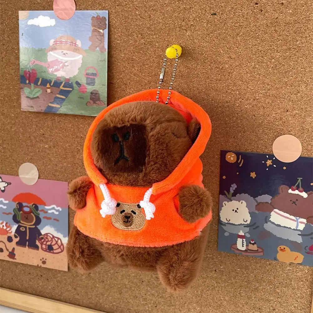Cute Capybara Plush Toy Hoodie with Wings Simulation Doll Small Size Stuffed Animals