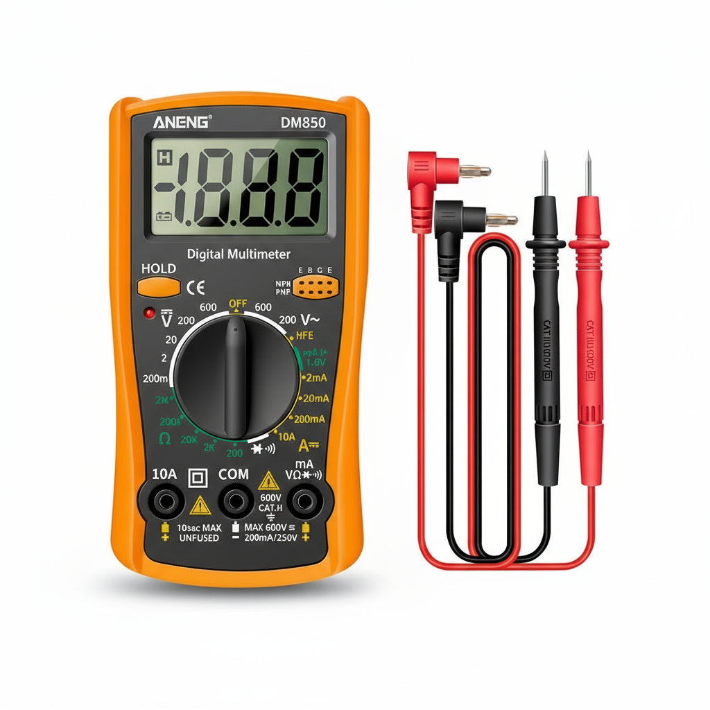 Digital Multimeter 1999 Counts Auto AC/DC Voltage Tester Ohm Current Ammeter Detector Tool