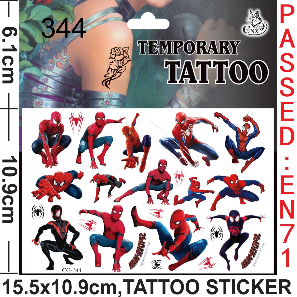 Disney Spiderman Party Kids Favor Toys includes Slap Bracelets Tattoo Stickers Blowouts Gifts Bags Set for Party Decorations