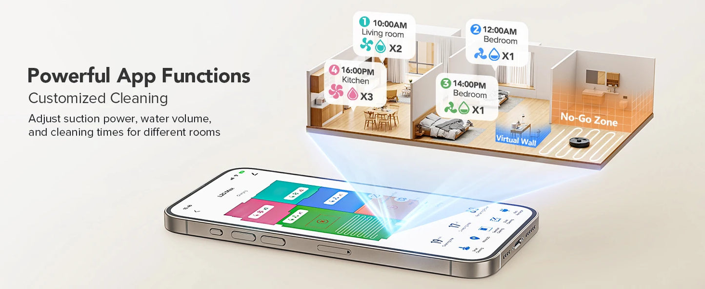 Lubluelu L20Max Self-Emptying 3-in-1 Robot Vacuum Mop - 6000Pa Suction LiDAR Navigation Large Dust Bag Hands-Free 120min Runtime