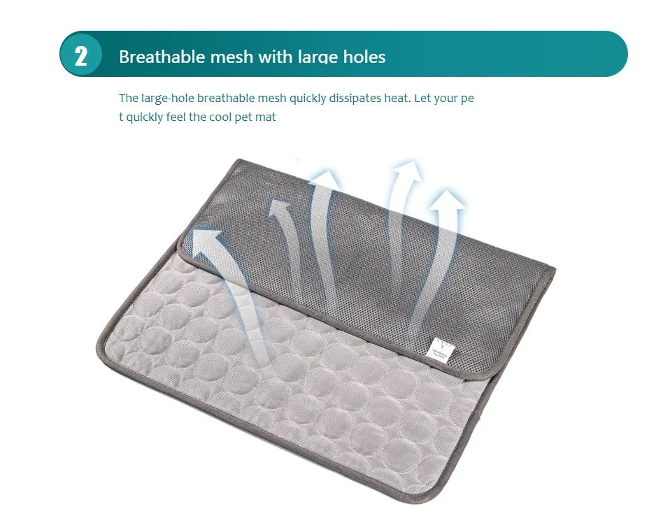 Dog Cooling Mat Summer Cold Bed Extra Large For Small Big Dogs & Cats