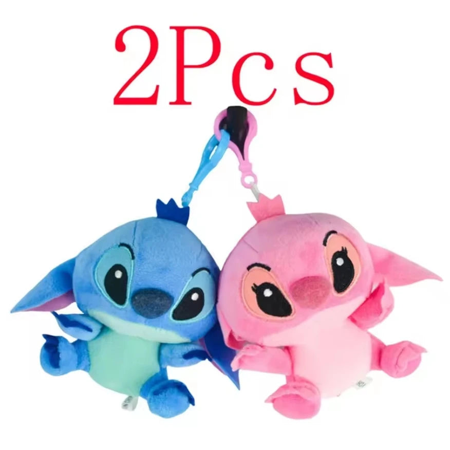 12cm 20cm 25cm Stitch Stuffed Plush Models Cartoon Dolls Anime Toys