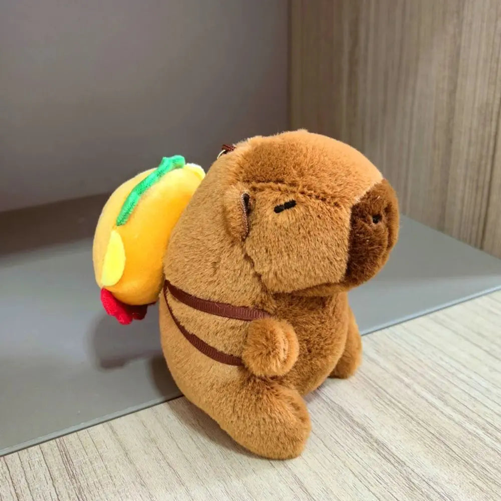 Cute Capybara Plush Toy Hoodie with Wings Simulation Doll Small Size Stuffed Animals