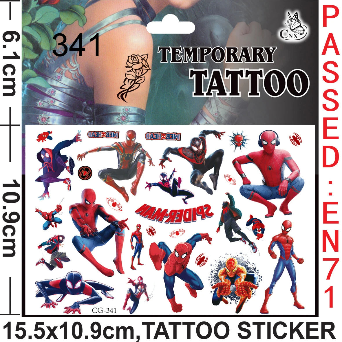 Disney Spiderman Party Kids Favor Toys includes Slap Bracelets Tattoo Stickers Blowouts Gifts Bags Set for Party Decorations