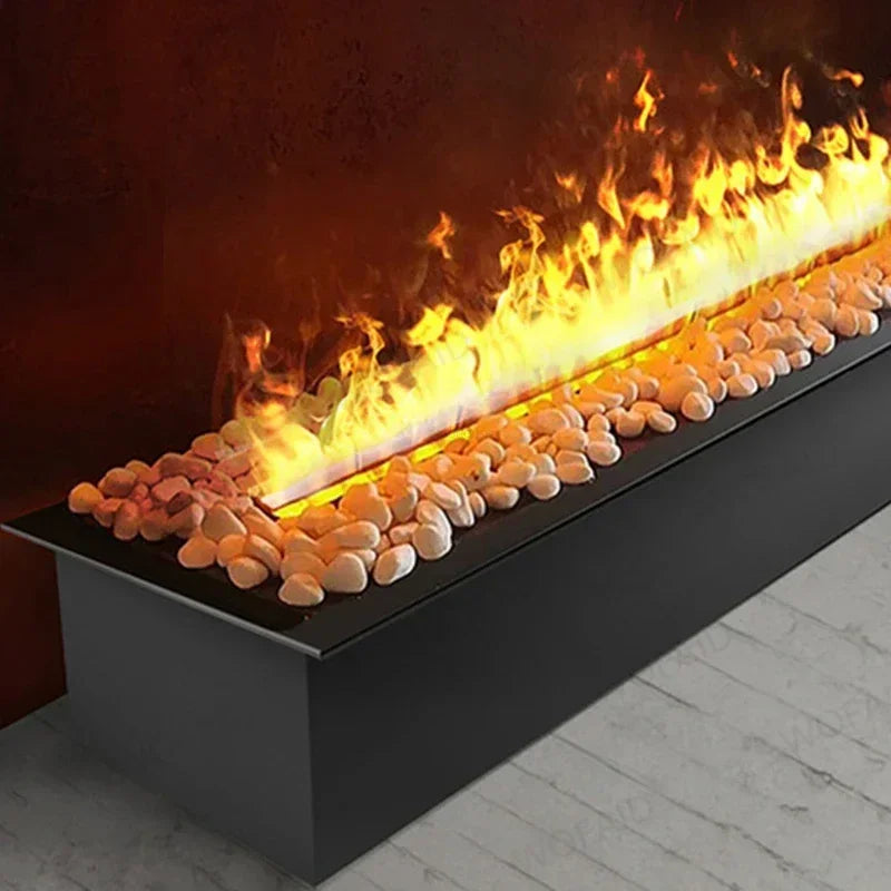 Embedded Simulated Flame Fireplaces Ultra-thin Home TV Stand Humidifier Fake Fire Electric Decoration for Living Room