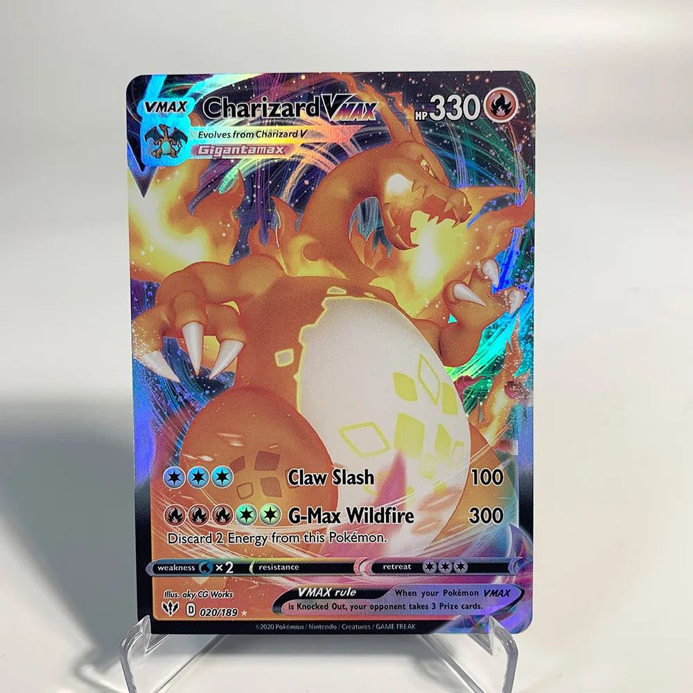 Charizard Pokemon Cards Shining CHolographic Ex GX VMX Hobbies Rare Collection