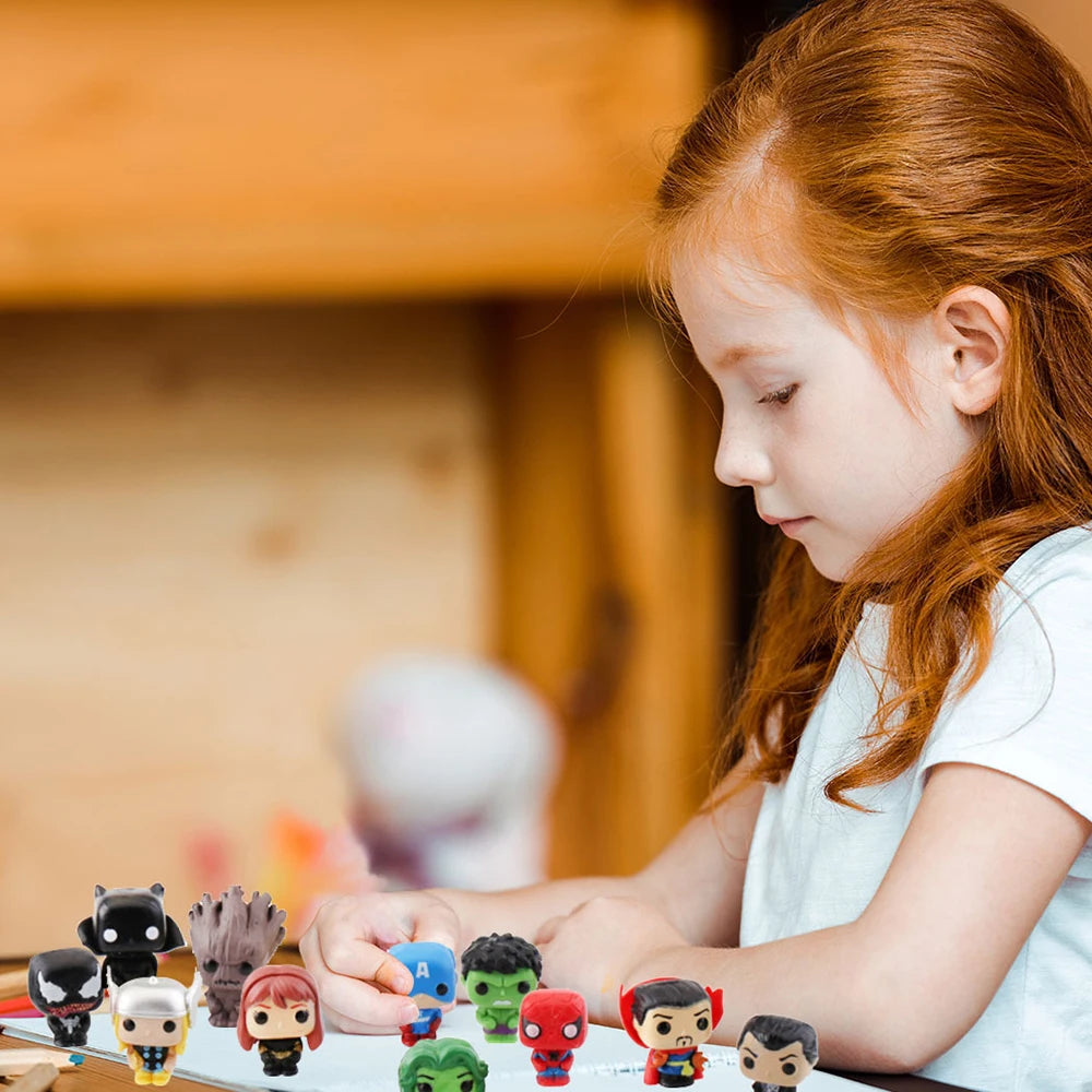 Disney Marvel Advent Calendar Box Anime Action Figure Model Building Blocks Christmas Kids Toys