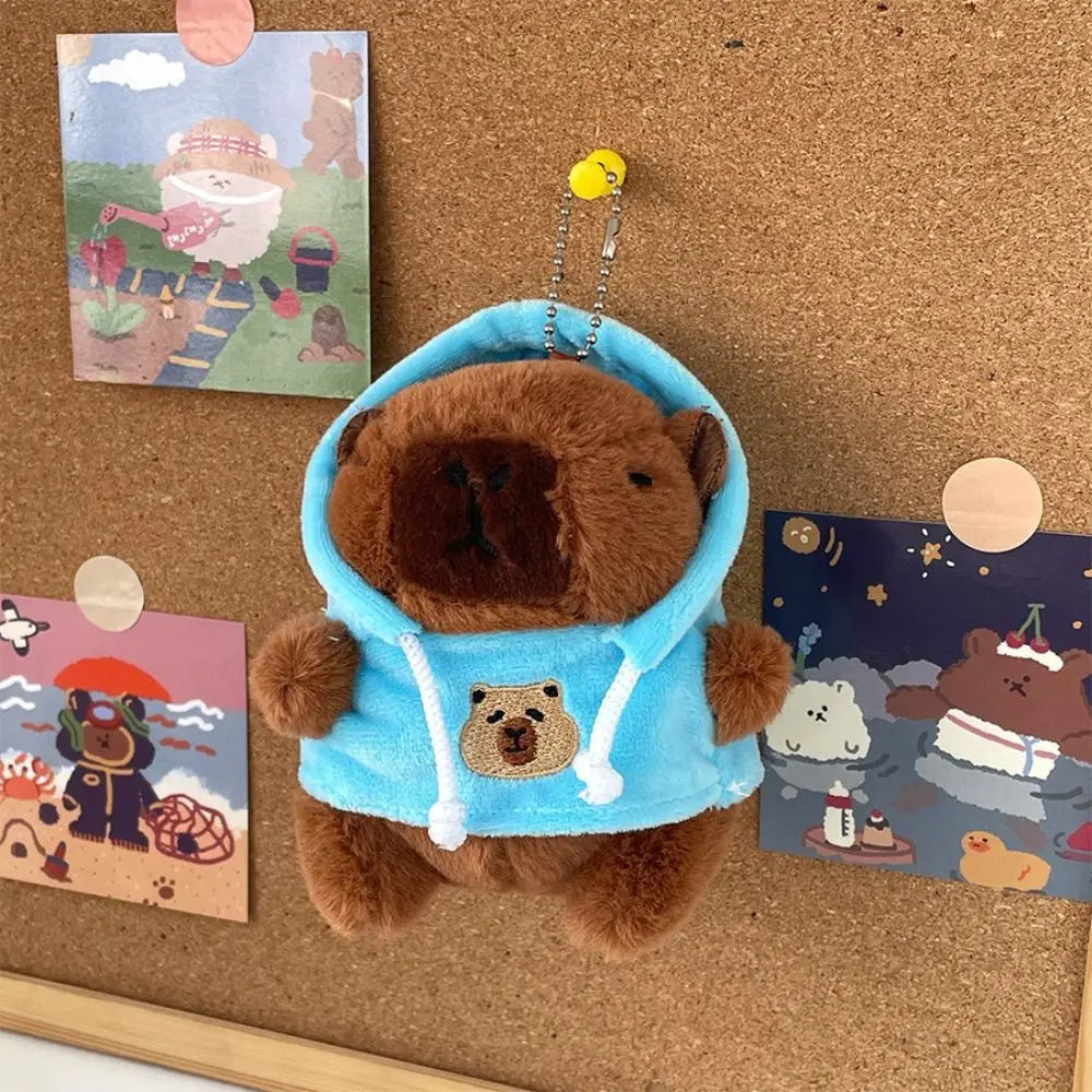 Cute Capybara Plush Toy Hoodie with Wings Simulation Doll Small Size Stuffed Animals