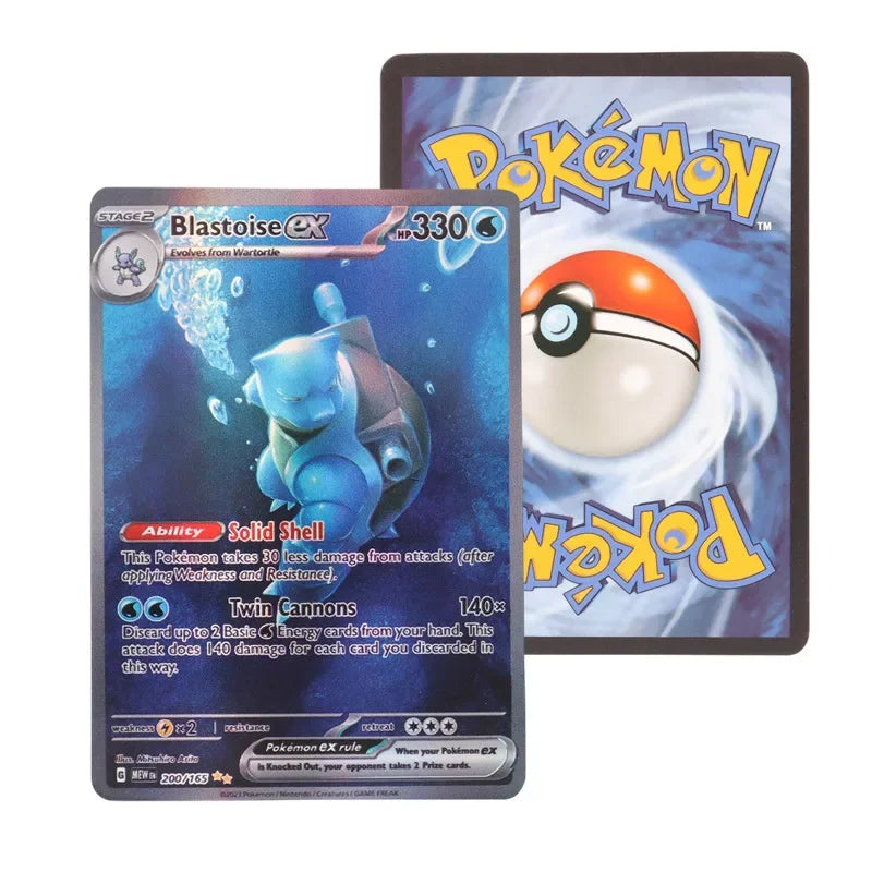 60/100Pcs English Pokemon Card 1996 Year Shining Charizard Pikachu Mewtwo trade Card Kids Pokemon Toy