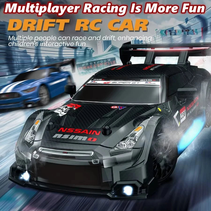 1:24 High Speed RC Drift Vehicle Cars Mustang 4WD Remote Control Racing Car Gift Toy