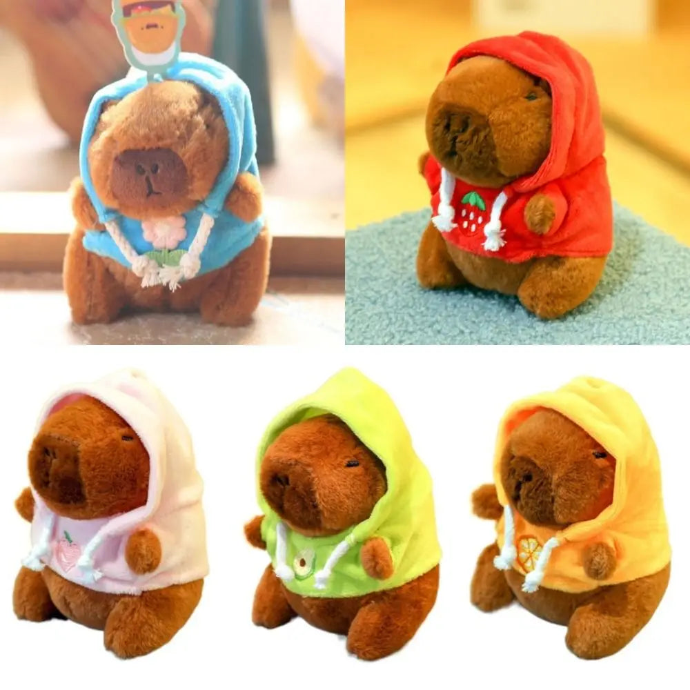Cute Capybara Plush Toy Hoodie with Wings Simulation Doll Small Size Stuffed Animals