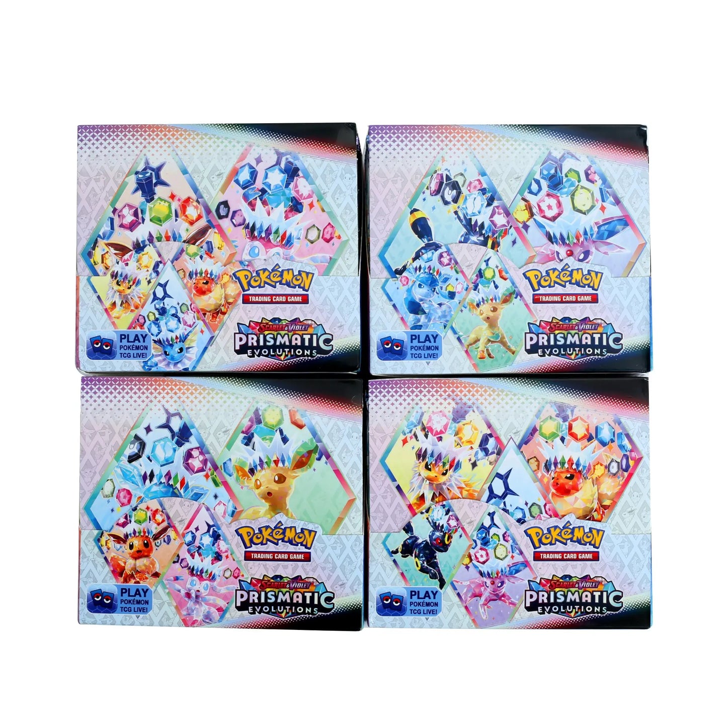 360Pcs Pokemon Card Prismatic Evolutions Scarlet Violet 151 Surging Sparks PALDEAN FATES English Booster Battle Transaction Card