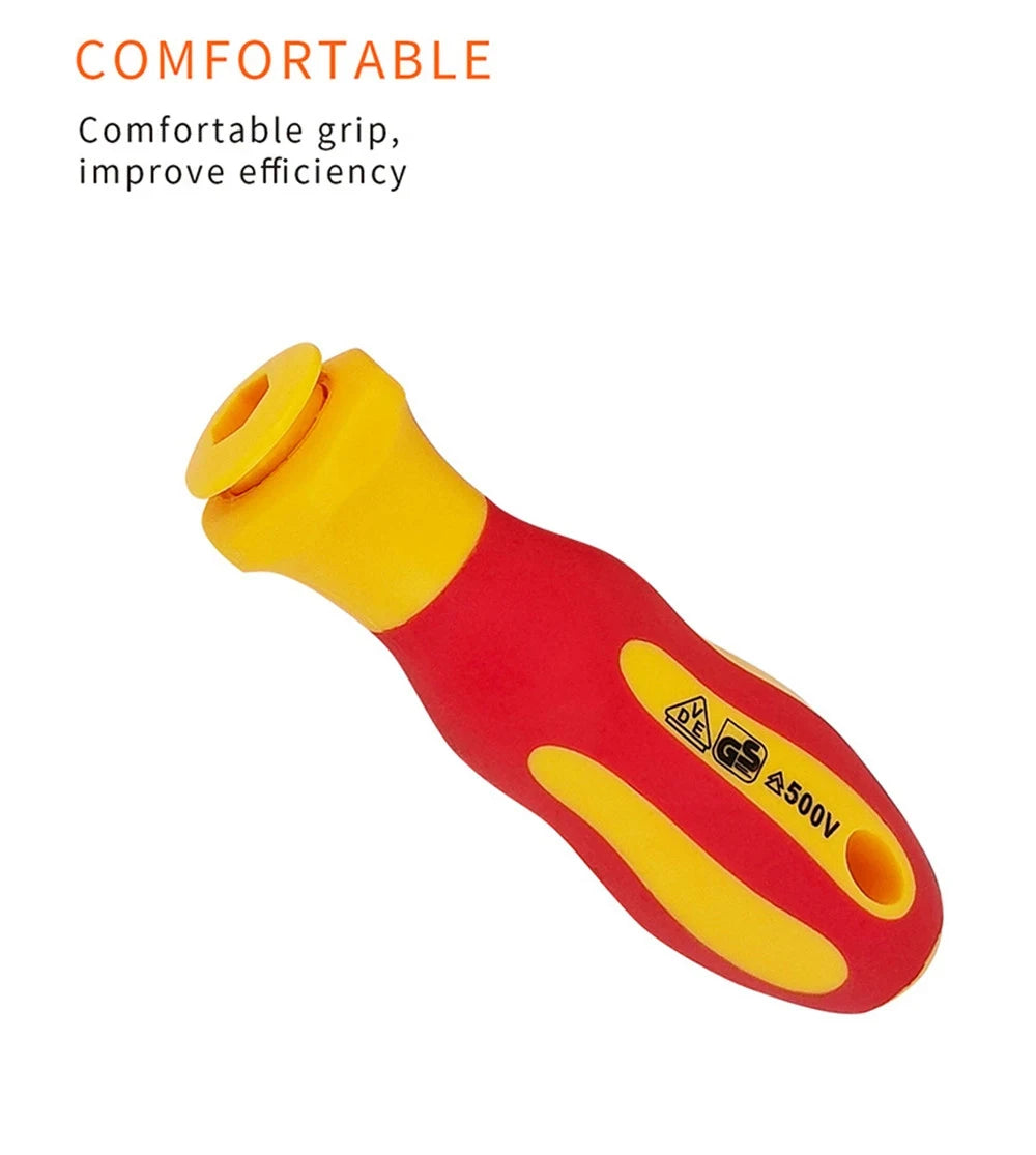 10Pcs Interchangeable Blade VDE Insulated Screwdriver Set with Case Magnetic 500V