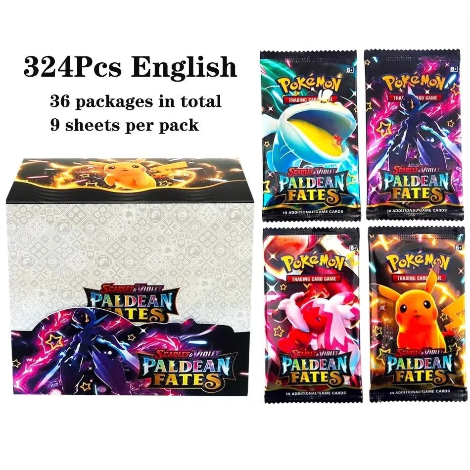 2025 324Pcs Pokemon Cards Sun & Moon Evolutions Unified SHINING Booster Box Collectible Tradiner Card Game toy