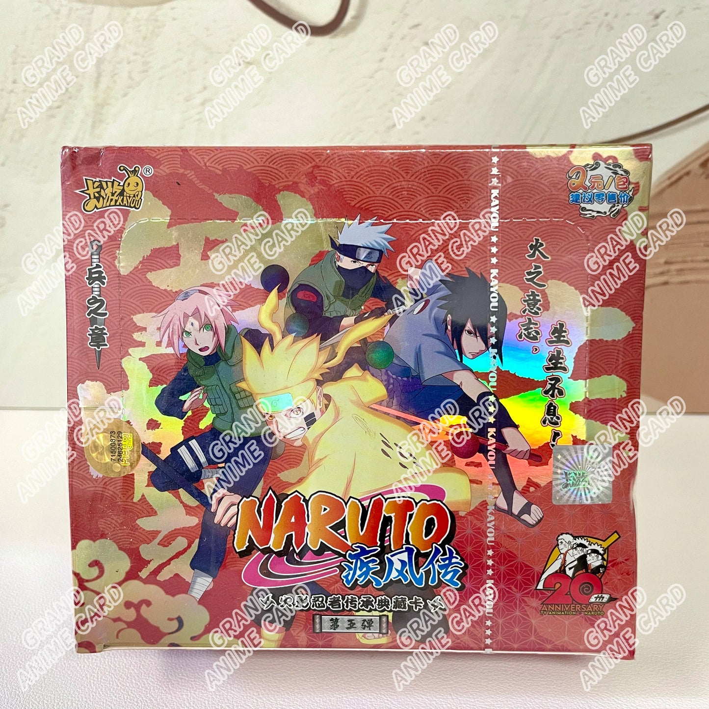 KAYOU Genuine Naruto Cards T2W9 T2W8 Booster Box Anime TCG Rare Ninja World Fight Chapter Collection