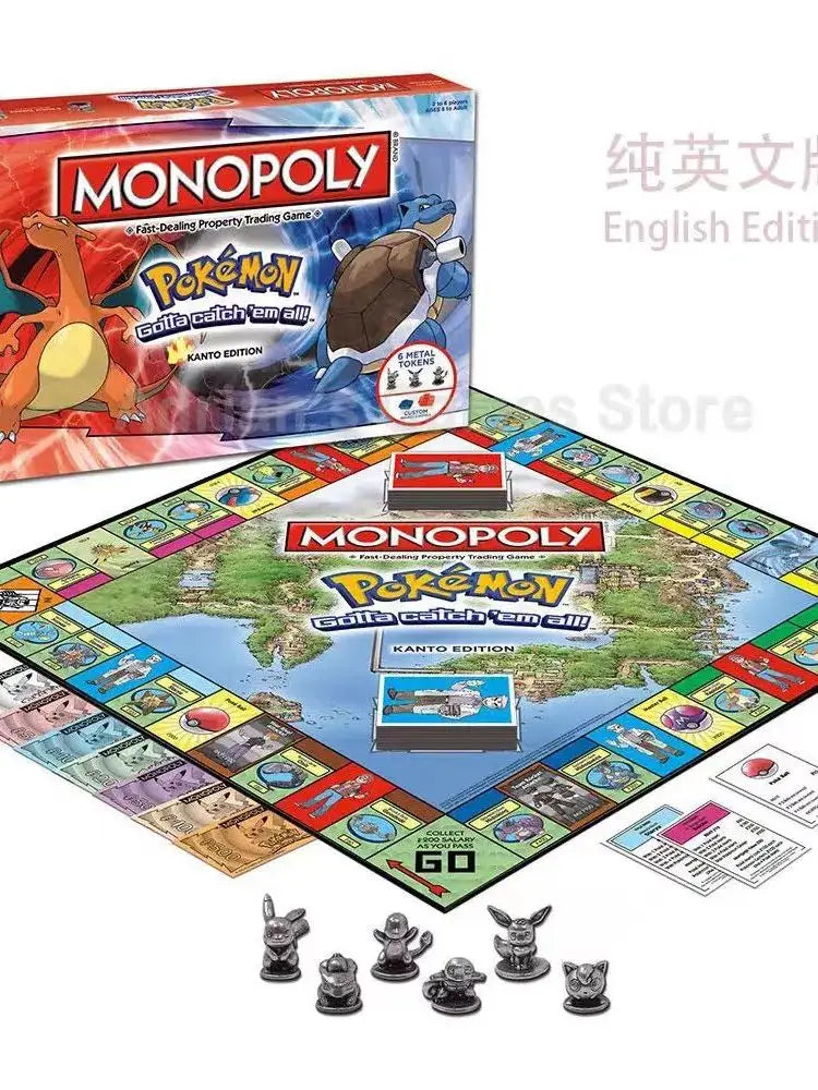 Pokémon City Urban Edition Monopoly Johto Edition Children's Board Game