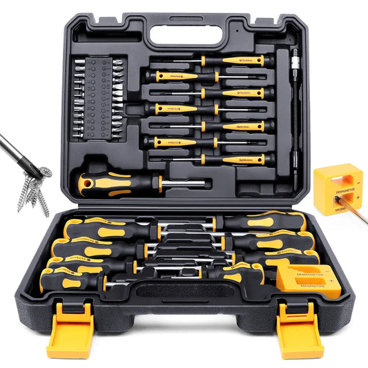Magnetic Screwdriver Set 43 Piece Precision Phillips Screwdriver Screwdriver bits With Sturdy Tool Box Repair Hand Tools