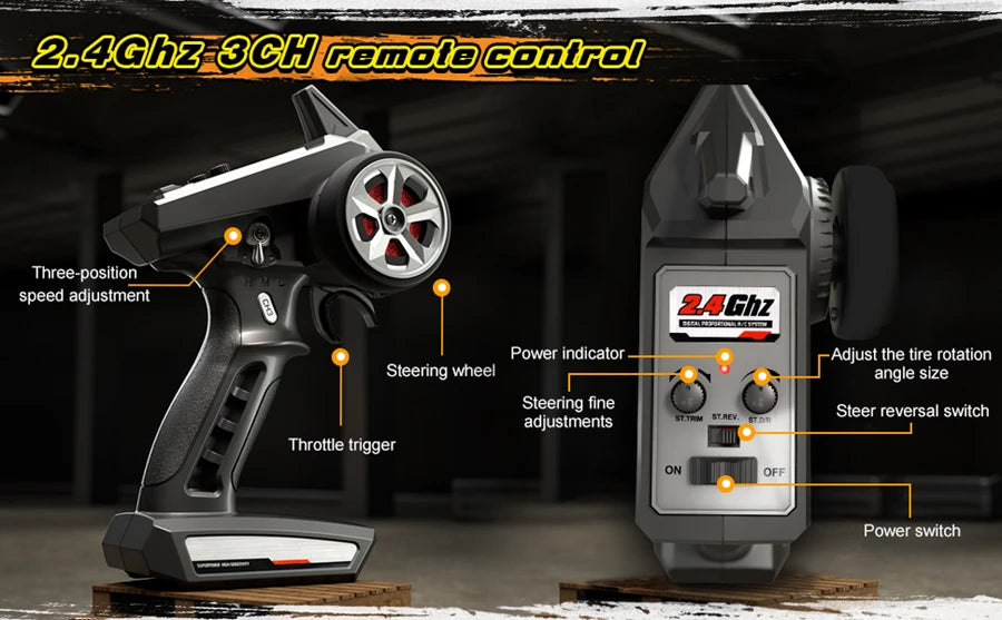 4WD 1:16 80KM/H Super Brushless 50KM/H Brushed RC Car 4x4 Off Road High Speed Drift Racing Truck Toy Kids Adults