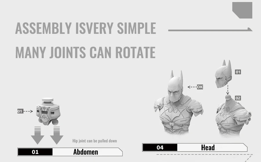 New F5 Batman Arkham Knight assembled Model Blind Box 10cm Action Figures