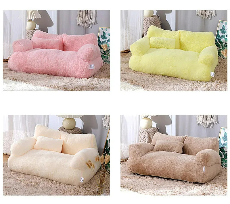 Luxury Cat Bed Sofa Winter Warm Nest Pet Bed for Small Medium Dogs Cats