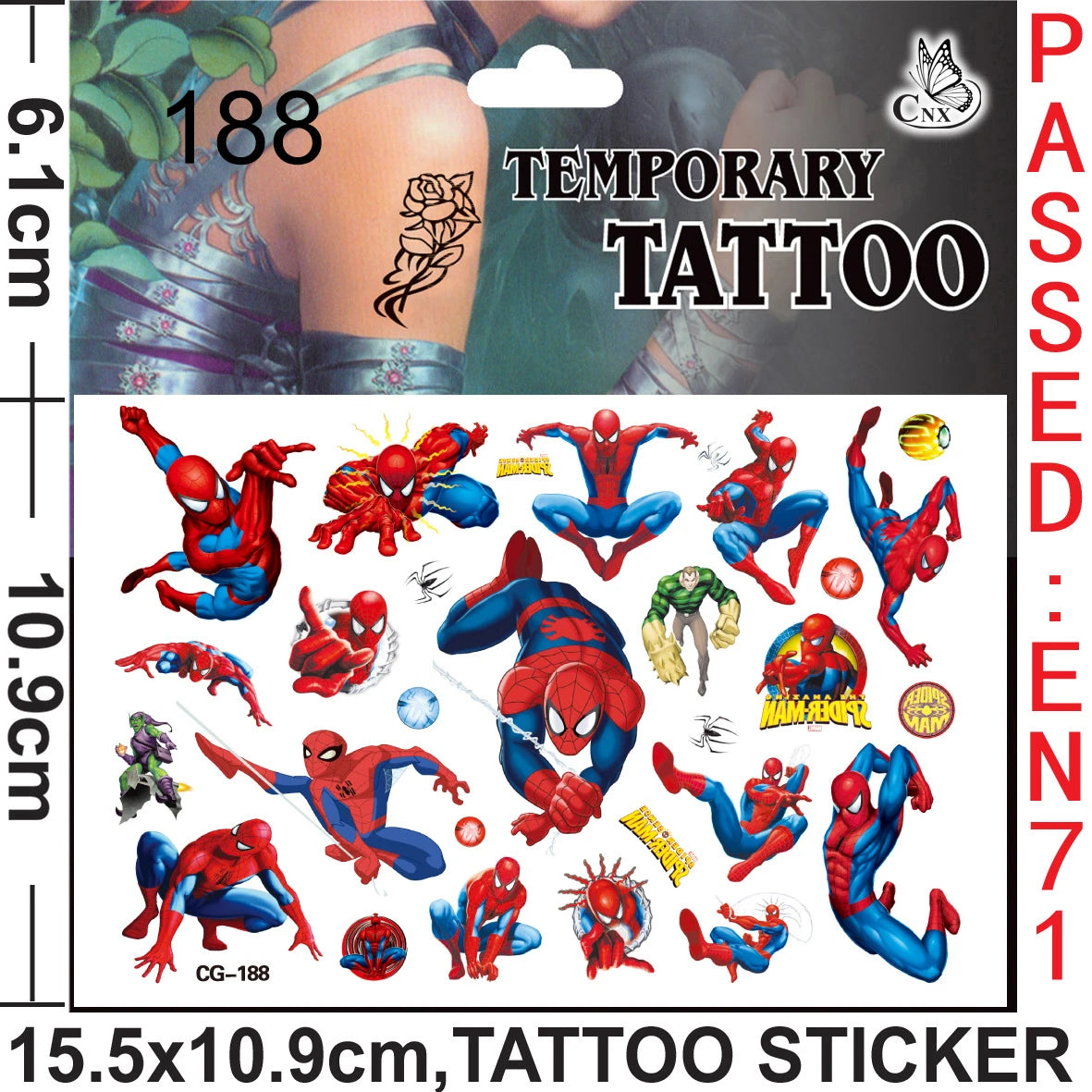 Disney Spiderman Party Kids Favor Toys includes Slap Bracelets Tattoo Stickers Blowouts Gifts Bags Set for Party Decorations