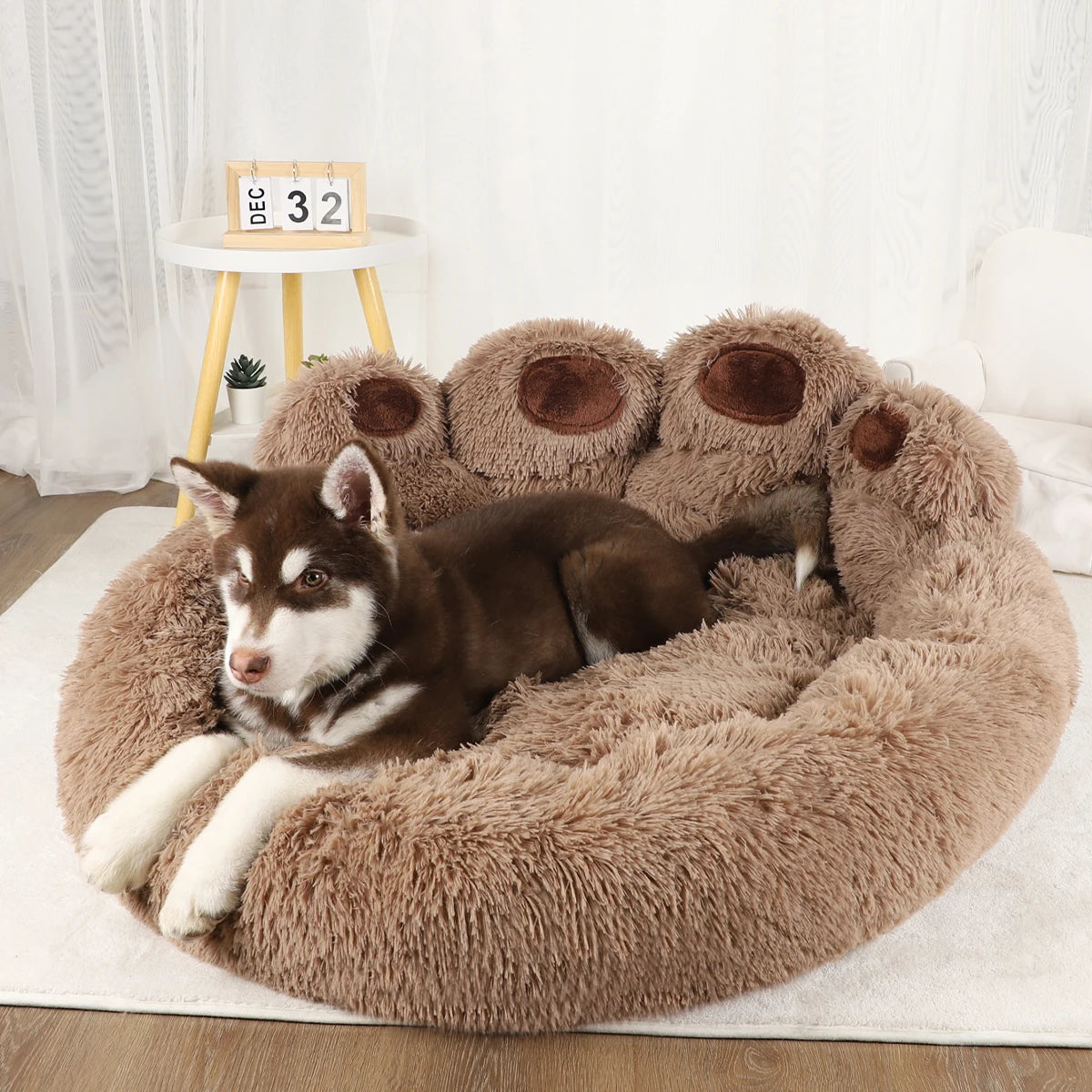 Fluffy Dog Bed Warm Large Pet Products Sofa Baskets Pets Kennel