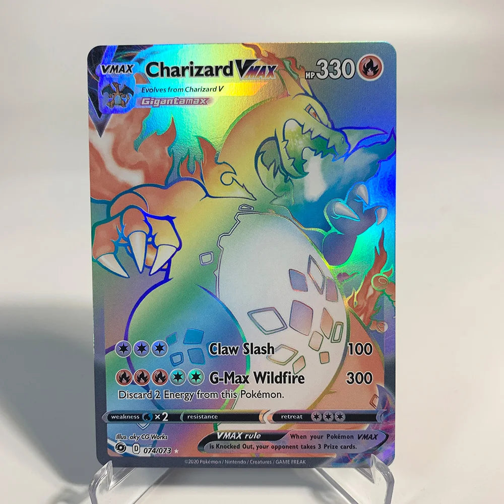 Charizard Pokemon Cards Shining CHolographic Ex GX VMX Hobbies Rare Collection