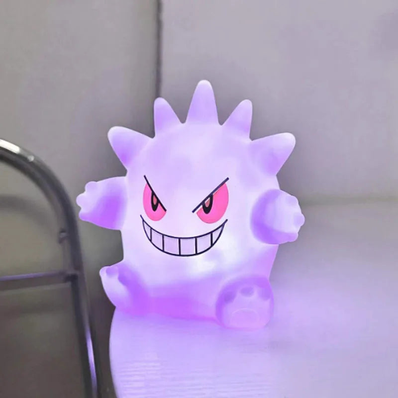 Gengar Pokemon Pikachu Night Light Cute Anime Soft Light Bedroom Bedside