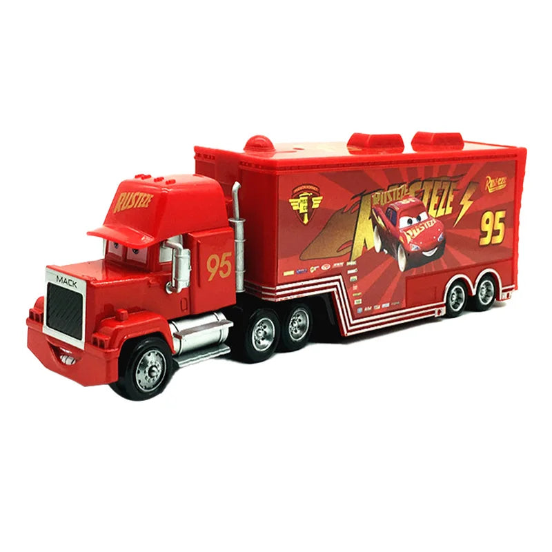 Disney Pixar Cars 3 2 Toy Lightning Mcqueen Mack Truck Mater Miss Fritter Frank Queen Cars