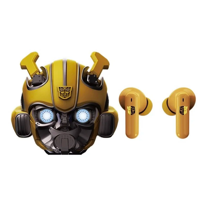 Genuine TRANSFORMERS H1 High-Quality Bluetooth Earphone Cool Bumblebee Mecha-shaped Wireless Headset High Quality Zinc Alloy