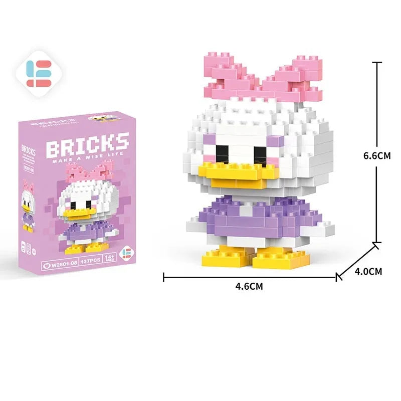 Disney LiLo Stitch Toys Building Blocks Pokeman Pikechu lega Anime Cartoon Character Model