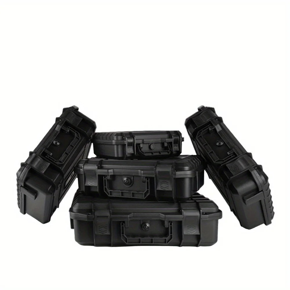 Waterproof Hard Carry Case Bag Toolbox With Pre-cut Sponge Storage Box Safety Protector Organizer Hardware Box Impact Resistant