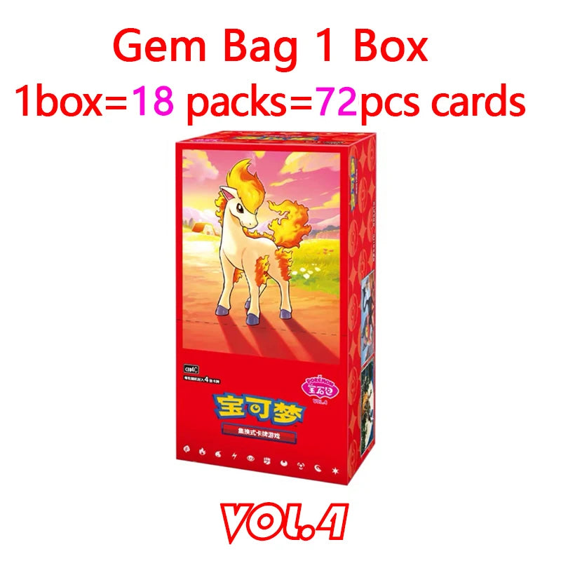 Original Pokemon Gempack Cards Vol.4 Vol.3 Vol.2 Vol.1 Trading PTCG Bag Card Gift