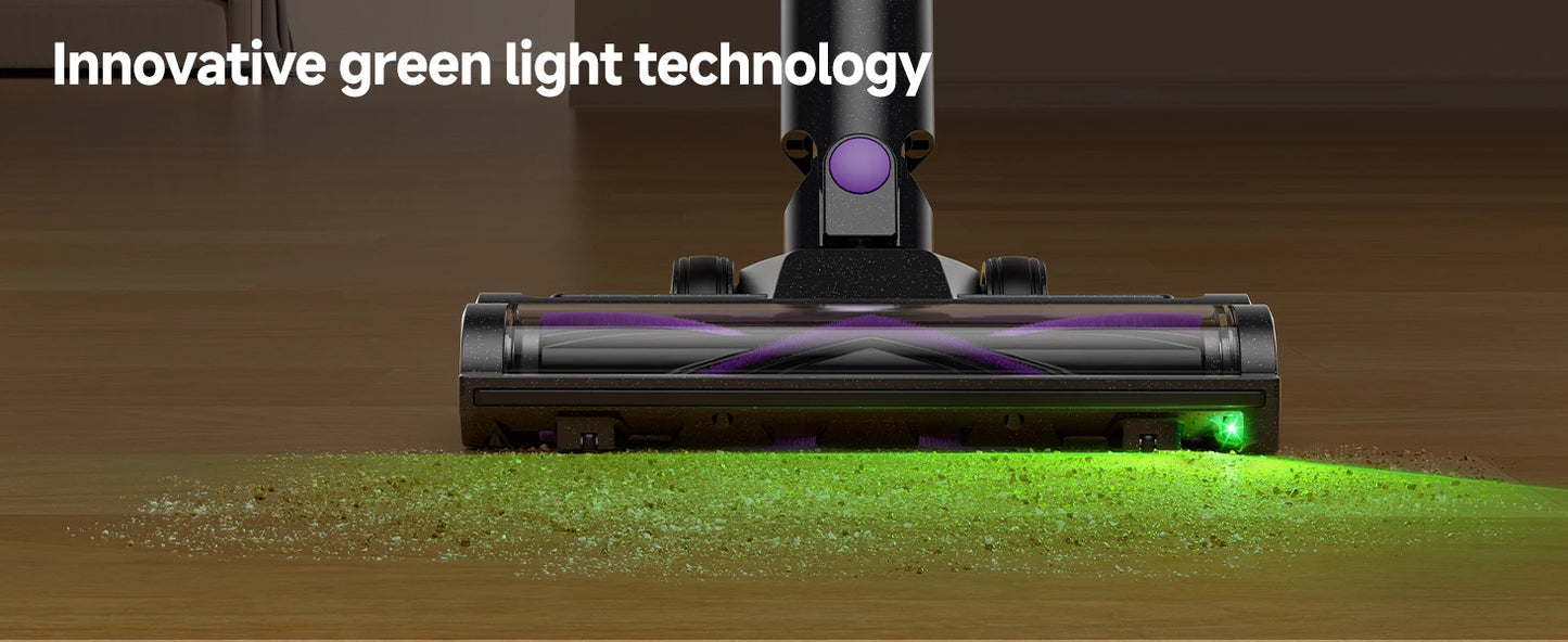 Lubluelu P4 Cordless Vacuum Cleaner 36Kpa Suction, 40Mins Runtime, Self-Standing for Hard Floor Carpet