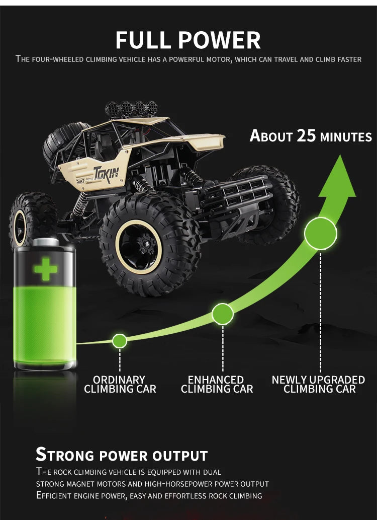 Oike RC Car Remote Control Climbing Vehicle Outdoor All Terrain Off-road Trucks 4WD Racing Drift Cars