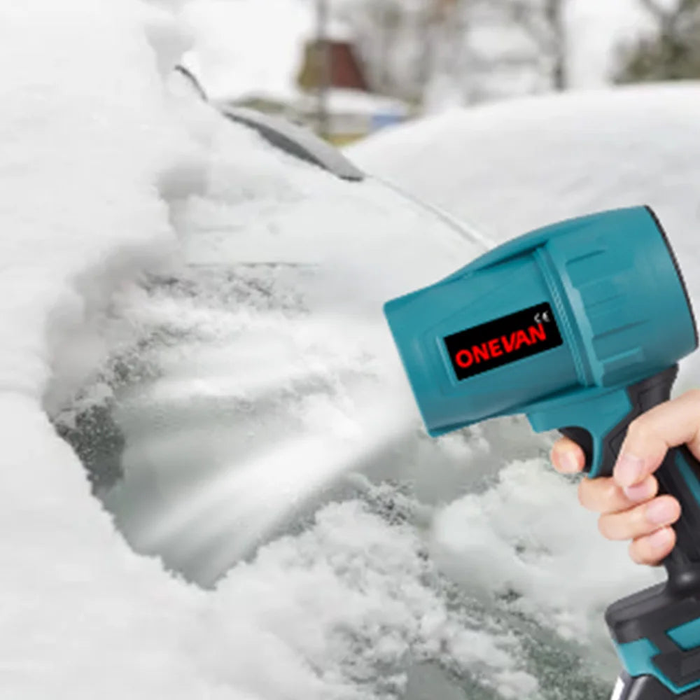 ONEVAN 2000W 200M/S Brushless Electric Turbo Fan Cordless Leaf Air Blowers Snow Dust Blowing Power Tool