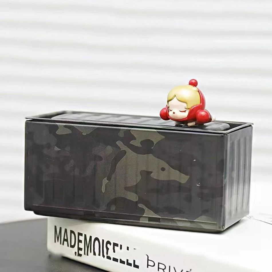 Mini Iron Storage Box Creative Decoration Desktop Model