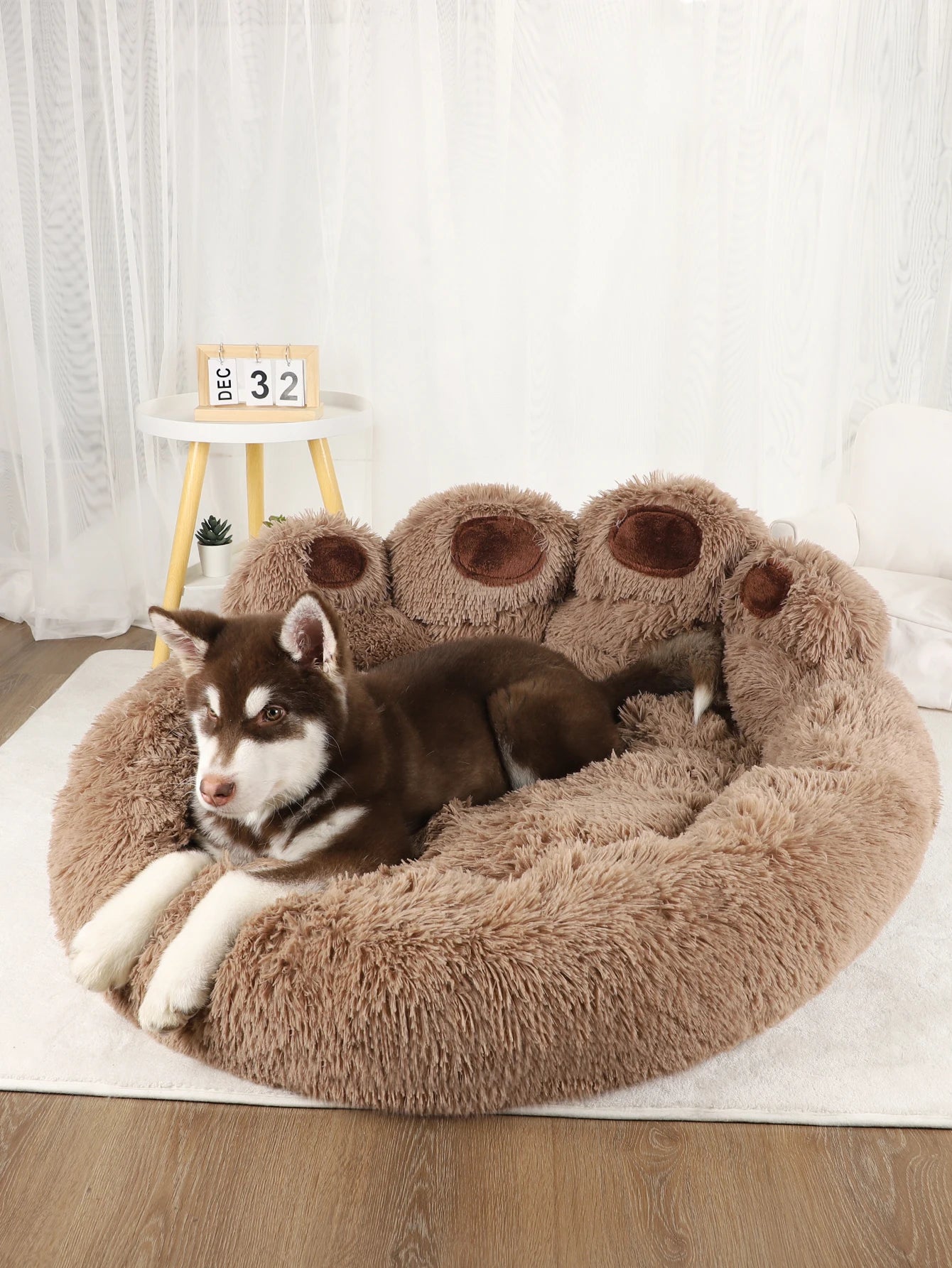 Fluffy Dog Bed Warm Large Pet Products Sofa Baskets Pets Kennel
