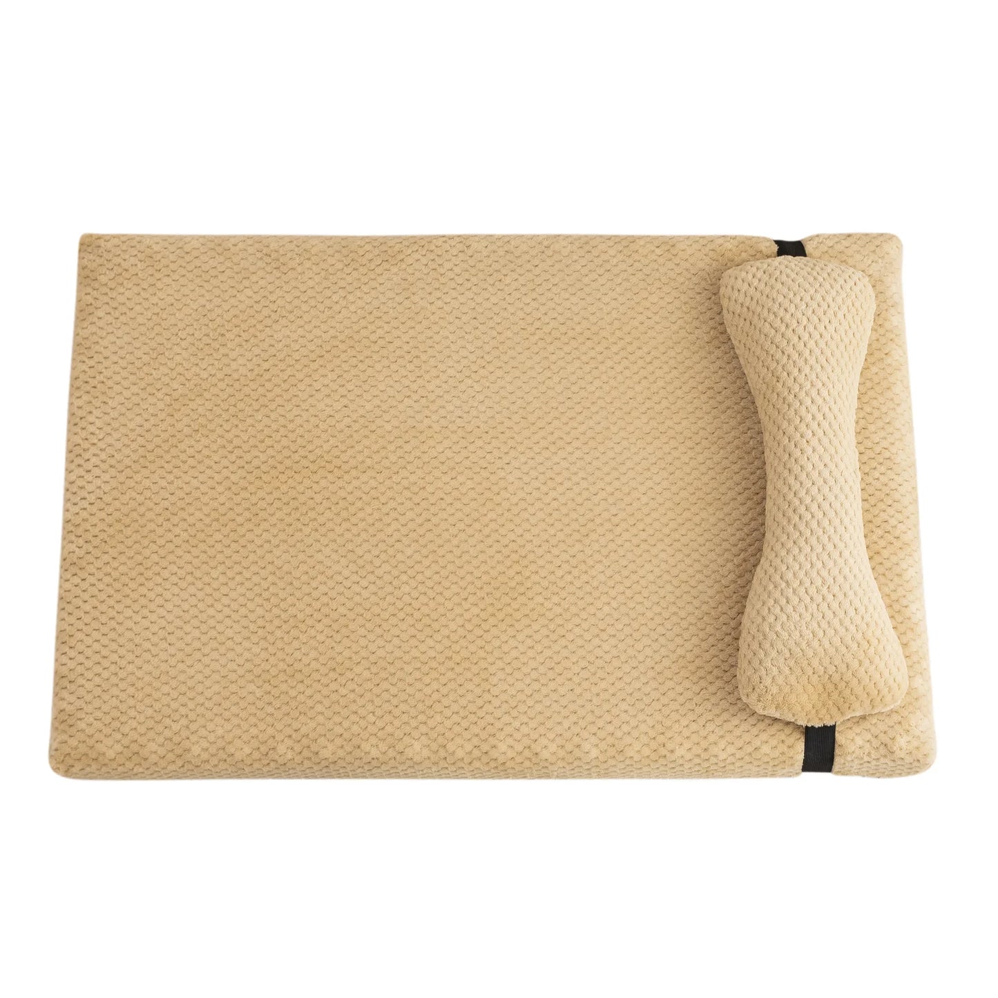 Warm Calming Bed with Pillow Fluffy Plush Mat, Removable Washable Cover for Large Medium Small Dogs and Cats