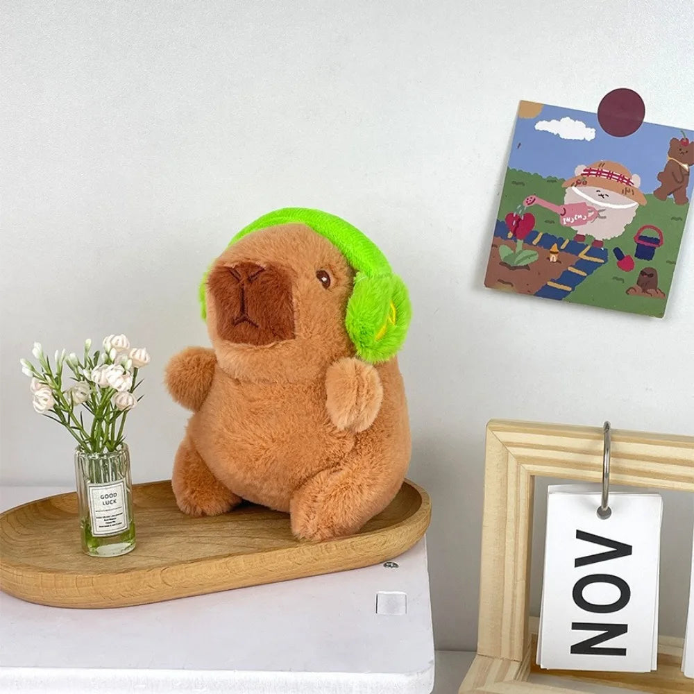 Cute Capybara Plush Toy Hoodie with Wings Simulation Doll Small Size Stuffed Animals
