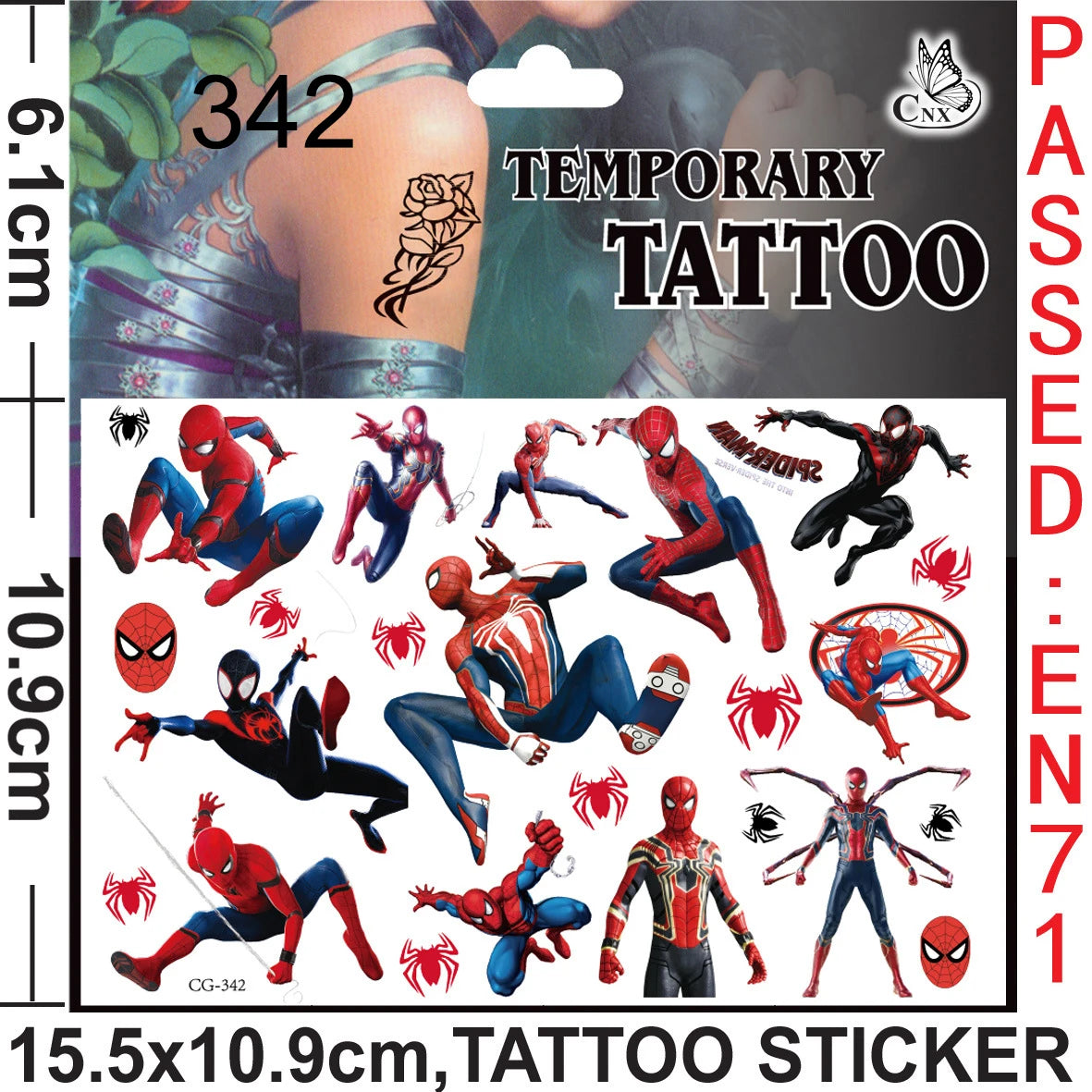 Disney Spiderman Party Kids Favor Toys includes Slap Bracelets Tattoo Stickers Blowouts Gifts Bags Set for Party Decorations